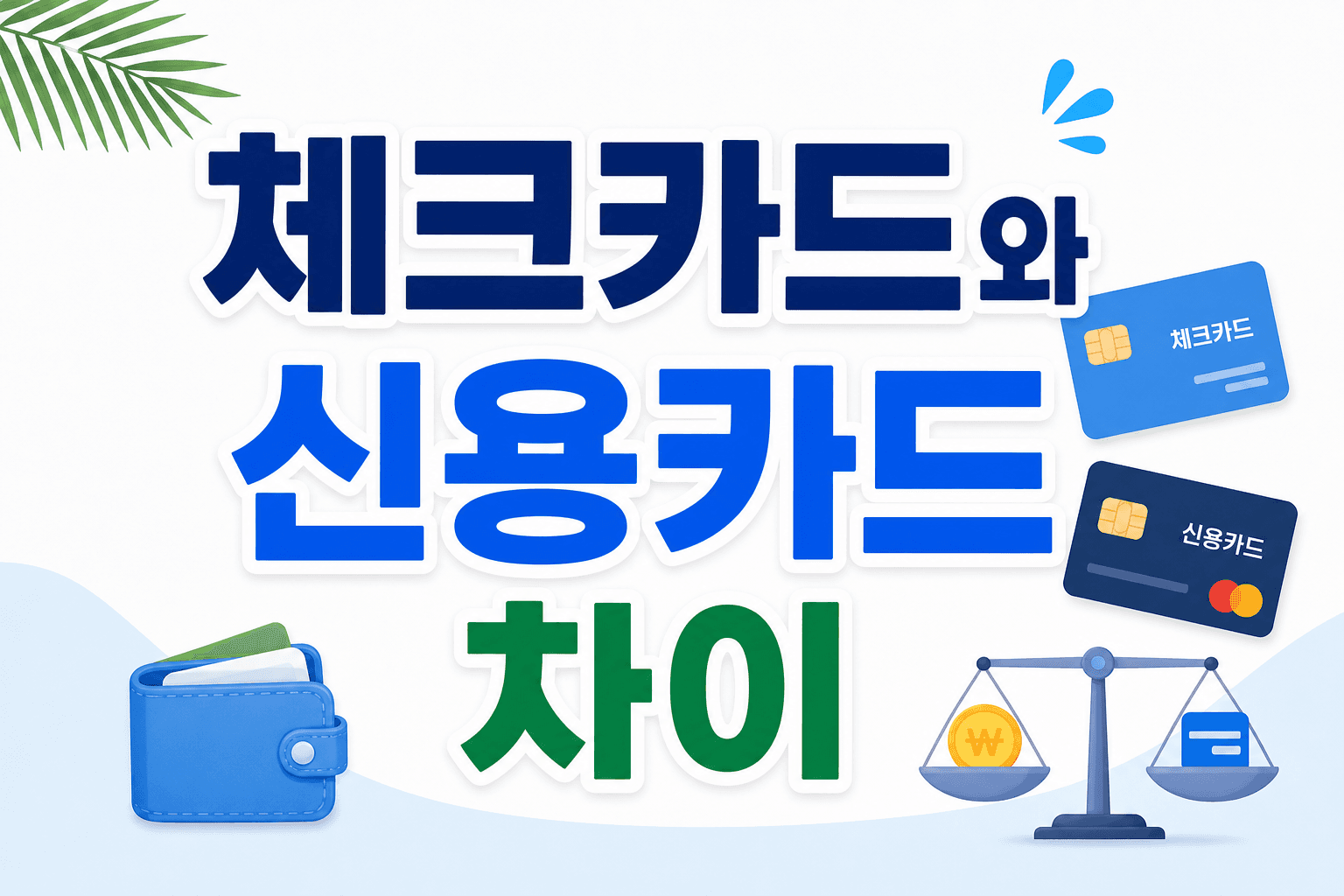 체크카드와 신용카드 차이