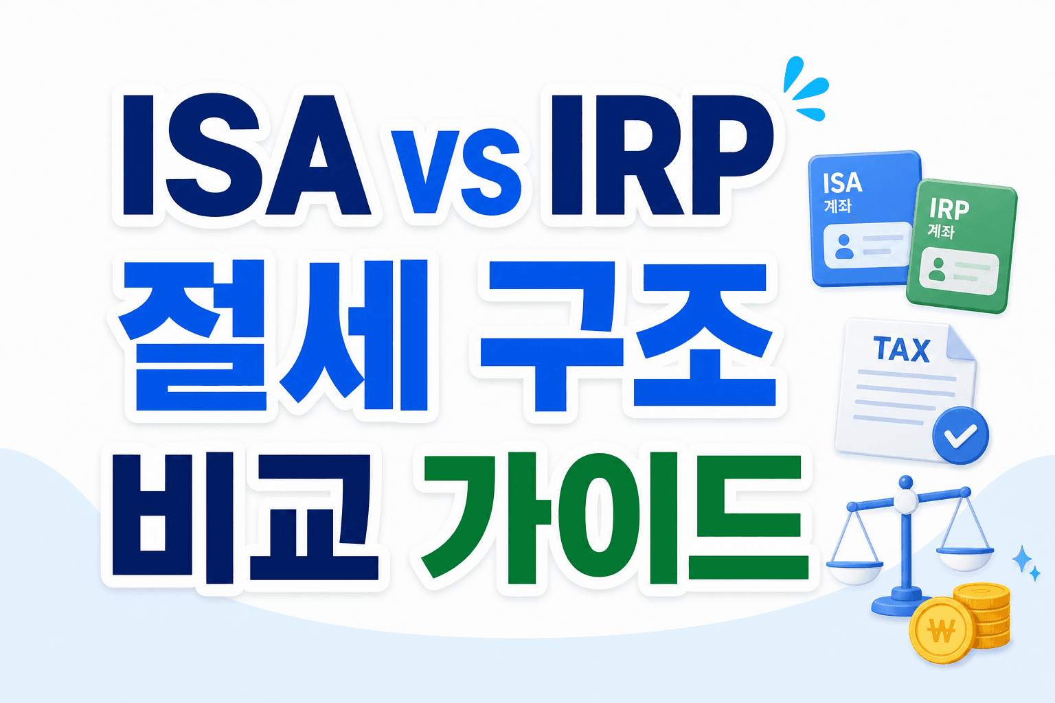 ISA 계좌 vs IRP, 어떤 절세 구조가 맞는지
