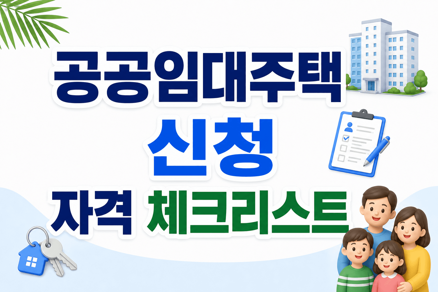 공공임대주택 신청 자격 체크리스트