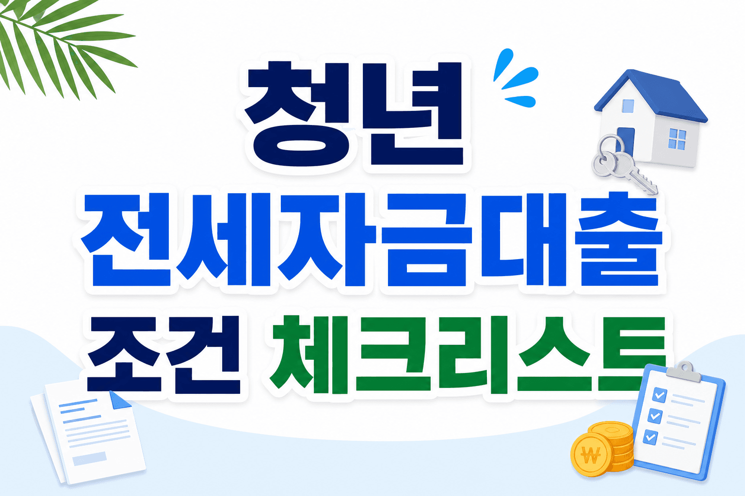 청년 전세자금대출 조건 확인 체크리스트